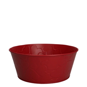 Valentine Zinc Hearts tray d22*10cm