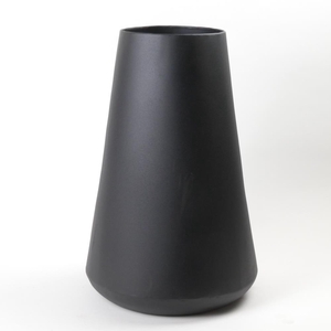 Vase Metal Black Texture Ø34x5