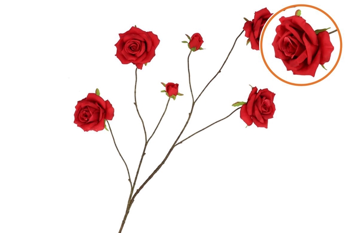 Silk Roses Wild Red 126cm Nm