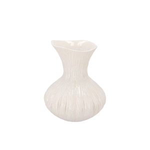Mirre White Vase 19x19x23cm Nm