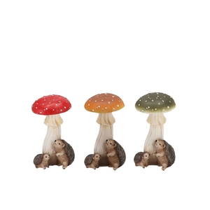 Wonderland Mushroom Scottisch Spice Hedgehog Ass 11x8x19cm