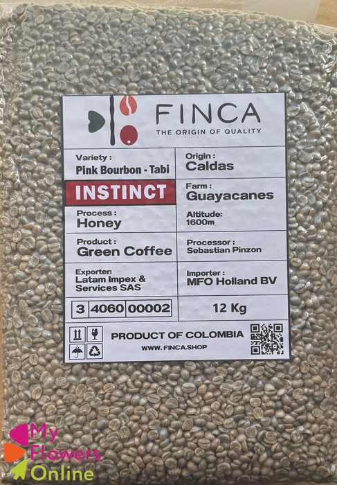 Green Coffee Pink Bourbon Honey-Tabi Instinct 12Kg