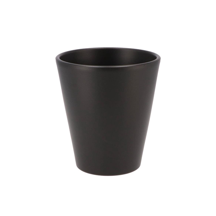 <h4>Ceramic Anthracite Matt Pot Orchid 15cm</h4>