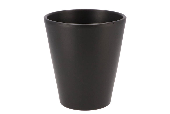 Ceramic Anthracite Matt Pot Orchid 15x15cm