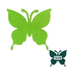 Vlinder vilt 8x8,5cm + tape groen