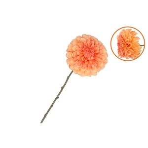 Silk Dahlia Bold Orange 68cm