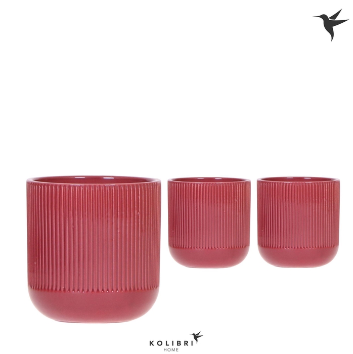 <h4>Kolibri Home Flare pot red</h4>