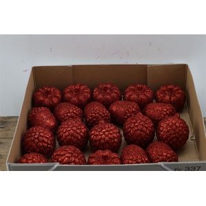 Deco Pumpkin Acorn Pumkin Red