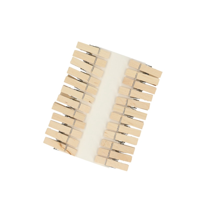 <h4>Decoration Pegs 35mm wood x24</h4>