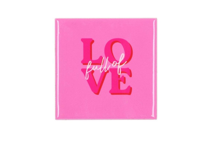 <h4>Tile Love Pink10x10x1cm</h4>