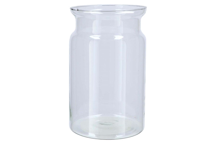<h4>Glass Milk Bottle Roca Clear 19x30cm</h4>