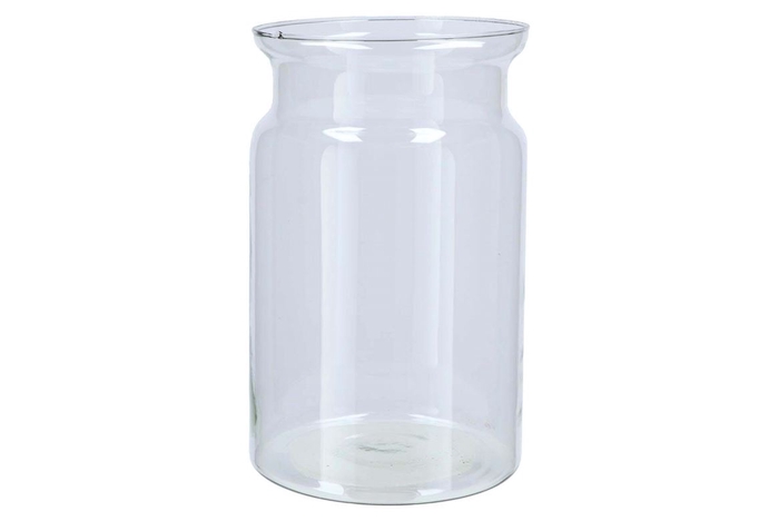 Glass Roca Milk Bottle Clear 19x30cm