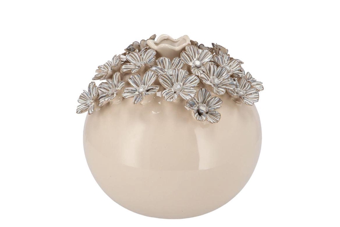 <h4>Daisy White Vase Flower 18x18x17cm</h4>