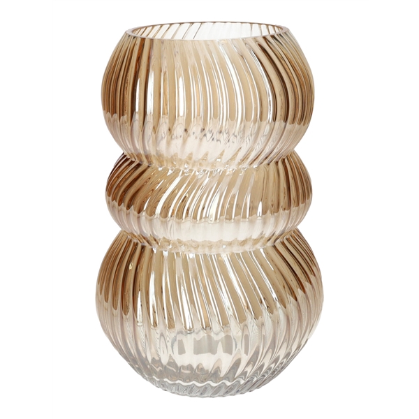 <h4>Vase Lucelle d10.5\\15.7xh24 amber+pearl</h4>