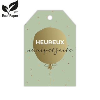 <h4>Labels Displ.Card F Heureux 5*8cm x20</h4>