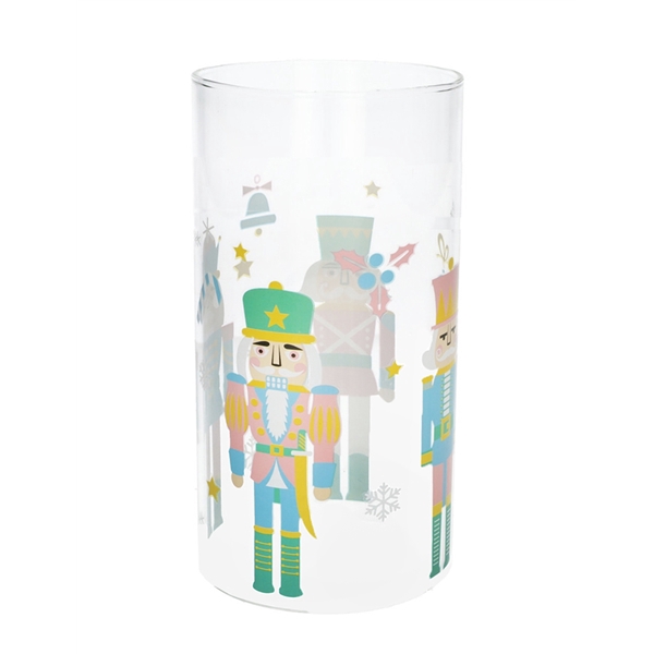 <h4>Cylinder Nutcrackers pastel d9xh20 clear+multi dec</h4>