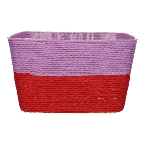 Basket Riley1 Duo 18.5x18.5x10 lilac\\red