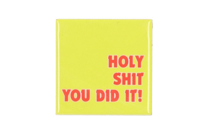 <h4>Tile Holy Shit You Did It! Yellow 10x10x1cm</h4>
