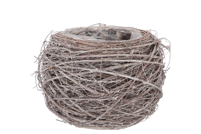 Nature Planter Elm Branch White 18x15cm