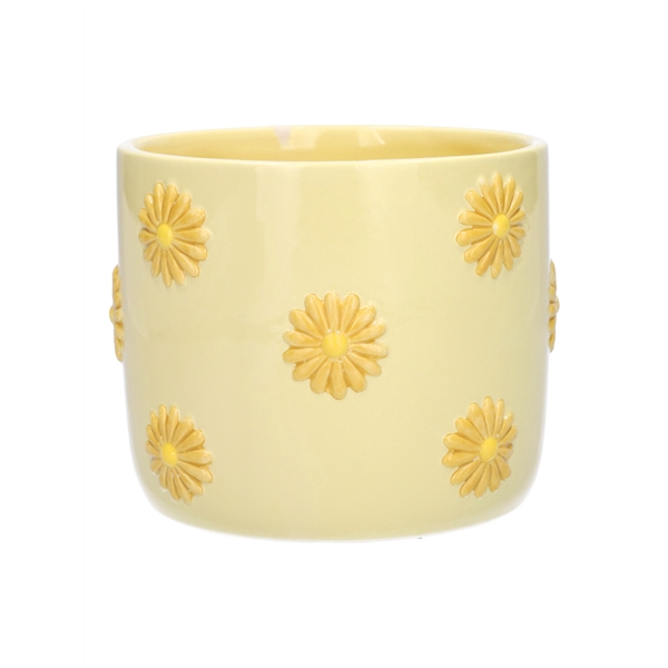 <h4>Pot Daisy 3D d10.5\\11xh9.5 yellow</h4>