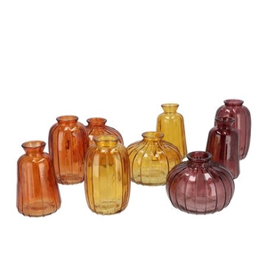 Dayah Autumn Spices Mix Glass Bottle Set 3 7x11cm