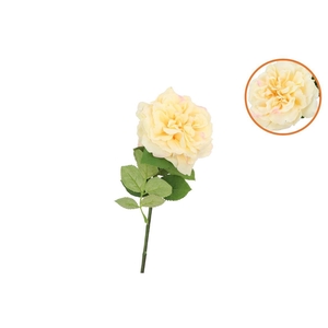 Silk Wild Rose Yellow Single 65cm