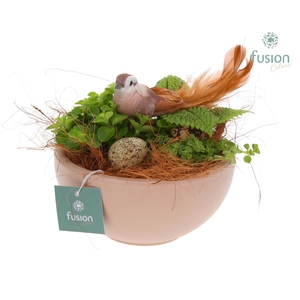 Schaal keramiek Moon Small blush pink Pasen met Arrangement