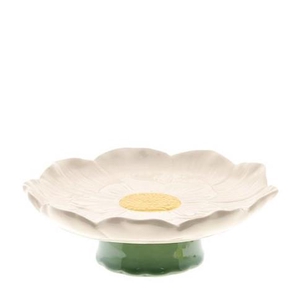 Homedeco Plate/foot Flower d19*6cm