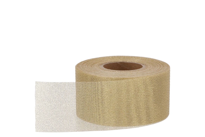 <h4>Ribbon Lucente (nr.51) Gold 50mm A 25 Meters</h4>