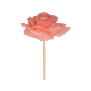 Bijsteker 25cm Wax roos d10cm
