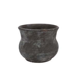 Gamla Grey Pot Flared 22x22x19cm