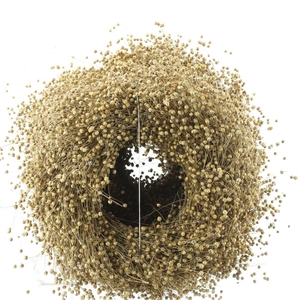 Wreath Dried Flax 40cm