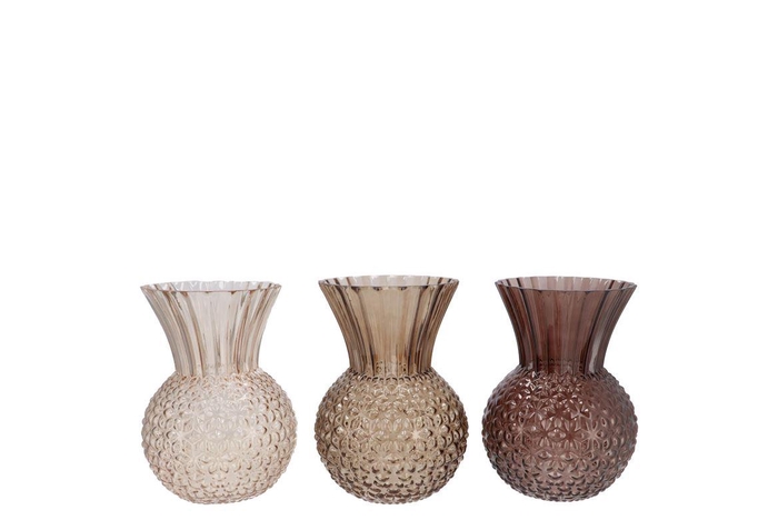 Senna Natural Brown Mix Vase Ass 13x18cm Nm