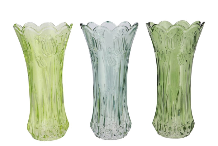 <h4>Delight Fresh Green Mix Vase Tulip Ass 15x30cm</h4>