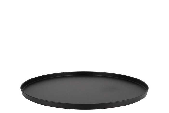 <h4>Coaster Black Tray Metal 36x36x2cm</h4>