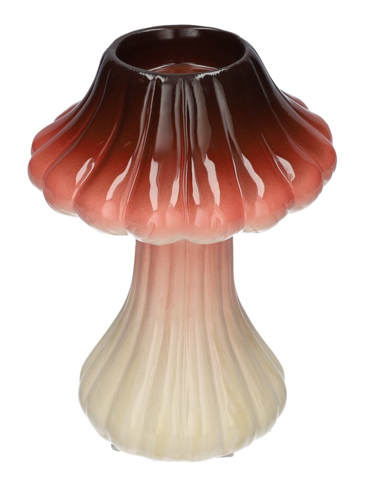 <h4>DF03-666270400 - T-lighthld Toadstool1 lines d6.5/14xh19.5 red</h4>