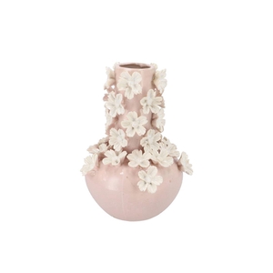 Daisy Pink Vase Tube Flower 21x21x32cm