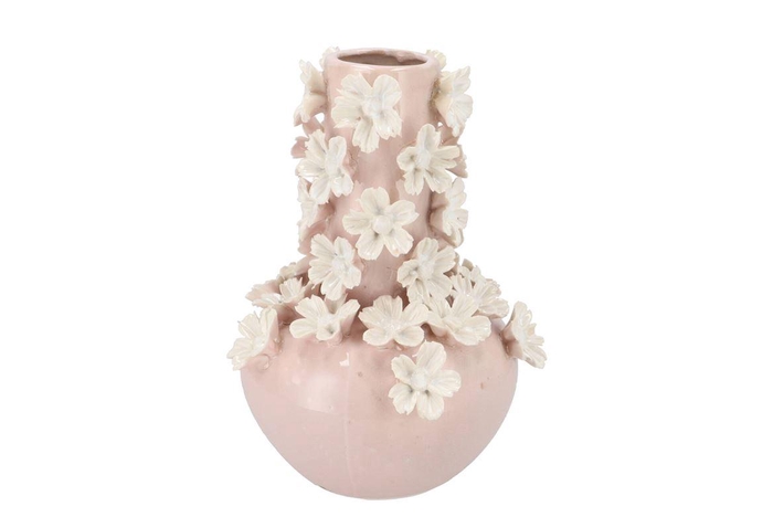 <h4>Daisy Pink Vase Tube Flower 21x21x32cm</h4>