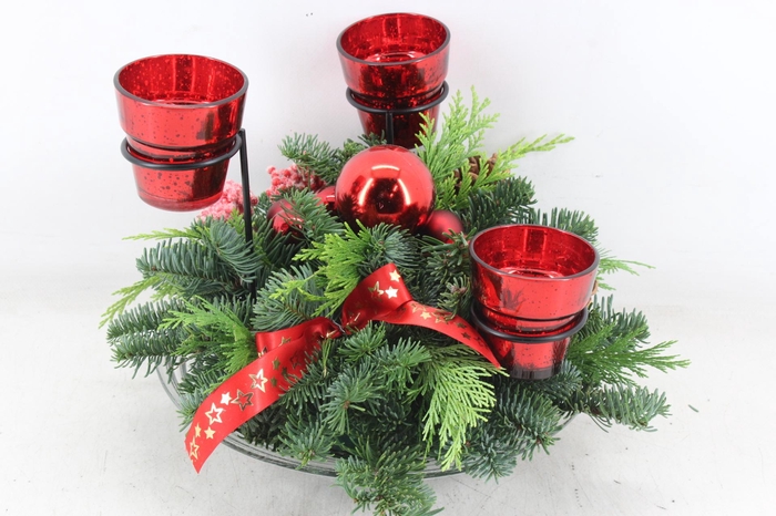 <h4>arr5 Kerst PL - Glas 27cm 3wax red</h4>