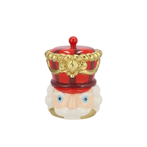 Candy Nutcracker Red Jar 14x14x20cm