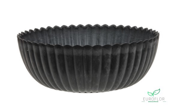 MELAMINE BOWL BASIC GREY D20X7,5