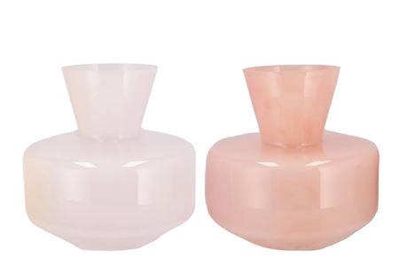 <h4>Beau Dutch Pink Mix Cone Neck Sphere Vase Ass 26x2</h4>