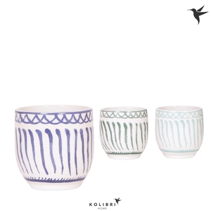 Kolibri Home Granada pot blue mix