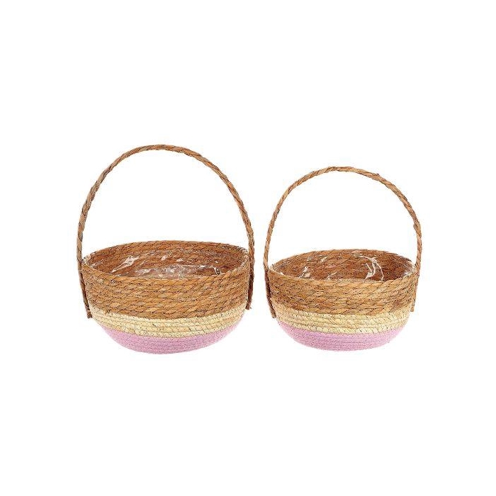 <h4>Basket Makka with Handle S/2 H12D24</h4>