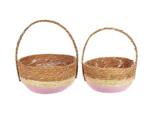 Basket Makka with Handle S/2 H12D24