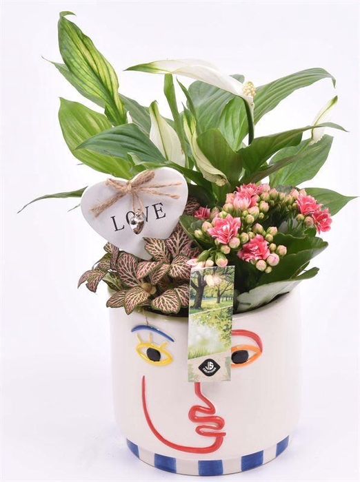 <h4>Keramiek face pot 14cm</h4>