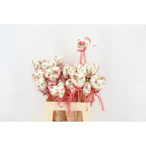 Stick Heart Romantic+Ribbon