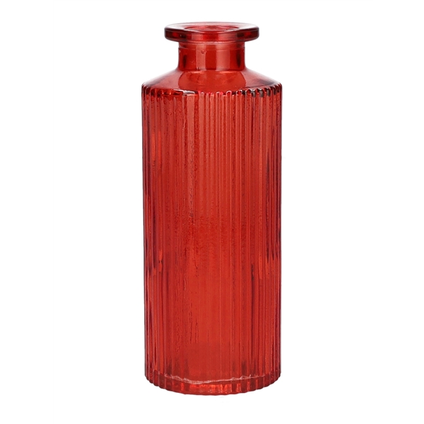 <h4>Bottle Caro16 d3.5\\5.2xh13.2 cherry red transparent</h4>