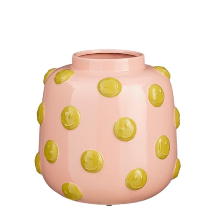 <h4>Keramiek Exclusief Smiley vaas d28.5*28cm</h4>