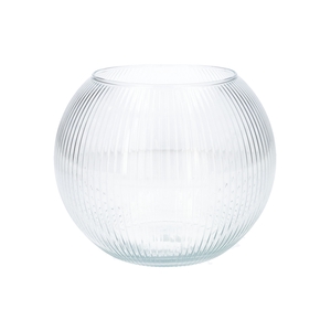 DF01-883912200 - Glass bowl Alverda Lines d19xh15.5 clr box/6